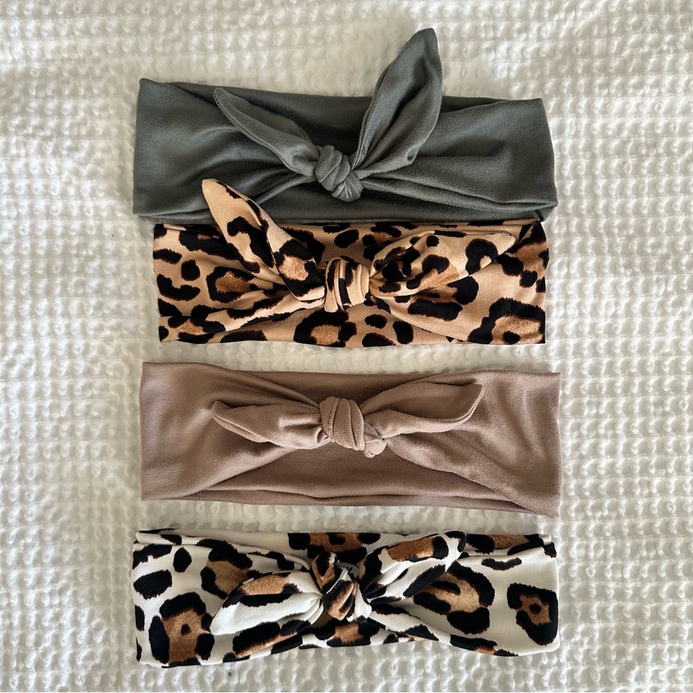 Set of Four Knotted Headbands